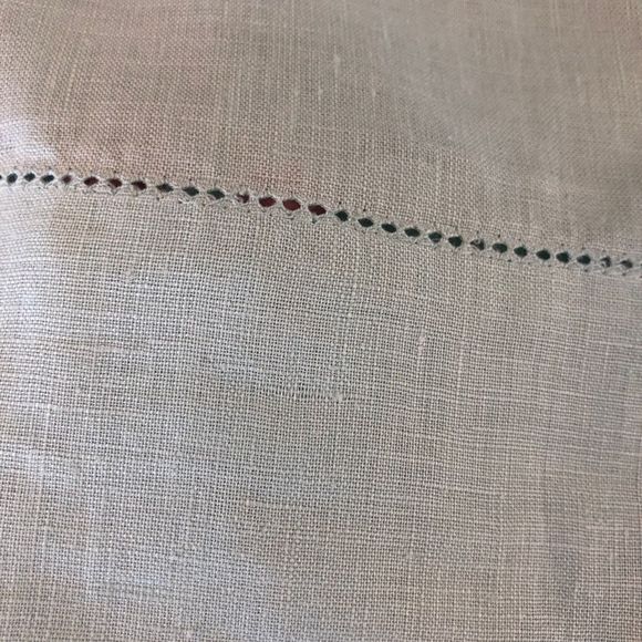 Escada Linen Aqua Pearl Accent Lightweight Tunic Top size 4 in Surf - Picture 13 of 16